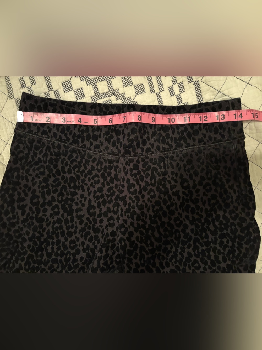 Old Navy Stevie high rise flocked leopard print Leggings M - Picture 11 of 11